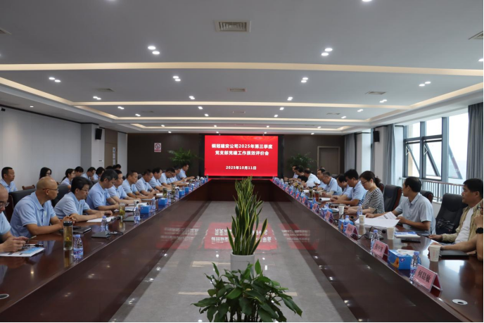 公司召開黨支部黨建工作質(zhì)效評(píng)價(jià)會(huì)議